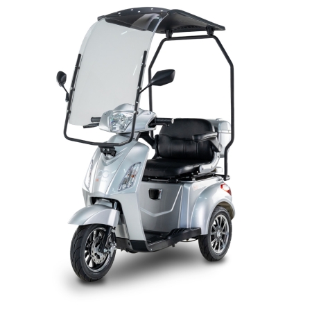 Skuter elektryczny inwalidzki BILI BIKE SHINO G2 Z DASZKIEM 1000W 20Ah LIT – Trójkołowy pojazd dla seniorów i osób z ograniczoną mobilnością