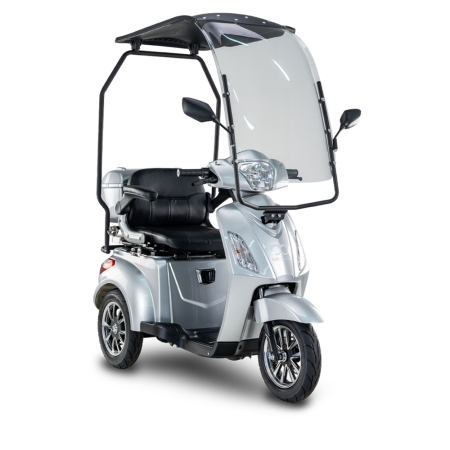 Skuter elektryczny inwalidzki BILI BIKE SHINO G2 Z DASZKIEM 1000W 20Ah LIT – Trójkołowy pojazd dla seniorów i osób z ograniczoną mobilnością