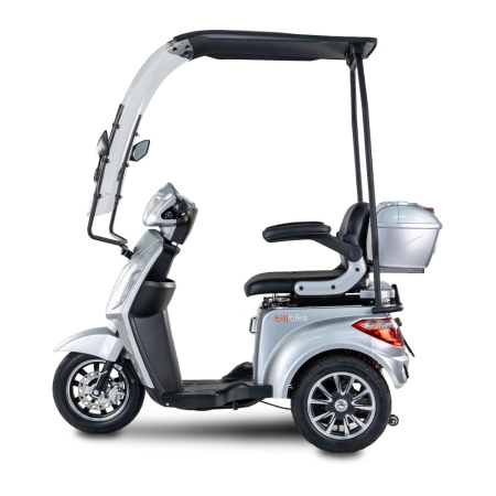 Skuter elektryczny inwalidzki BILI BIKE SHINO G2 Z DASZKIEM 1000W 20Ah LIT – Trójkołowy pojazd dla seniorów i osób z ograniczoną mobilnością