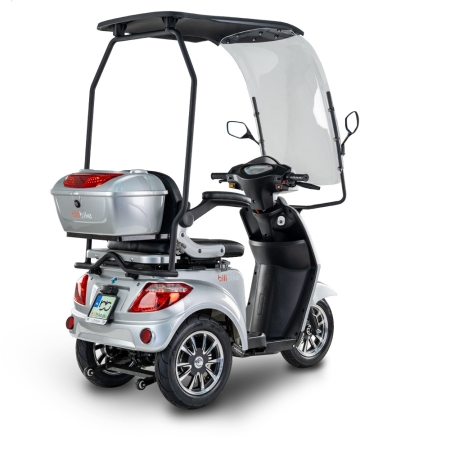 Skuter elektryczny inwalidzki BILI BIKE SHINO G2 Z DASZKIEM 1000W 20Ah LIT – Trójkołowy pojazd dla seniorów i osób z ograniczoną mobilnością