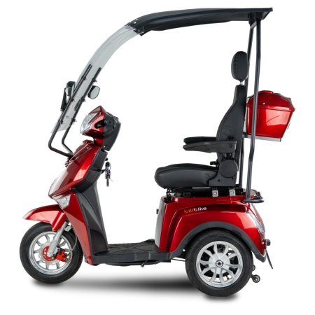 BILI BIKE SHINO G4 GEL z daszkiem – Elektryczny skuter inwalidzki trójkołowy dla wymagających - 25km/h